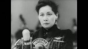 Madame Chiang Kai-shek speaks at the Garden