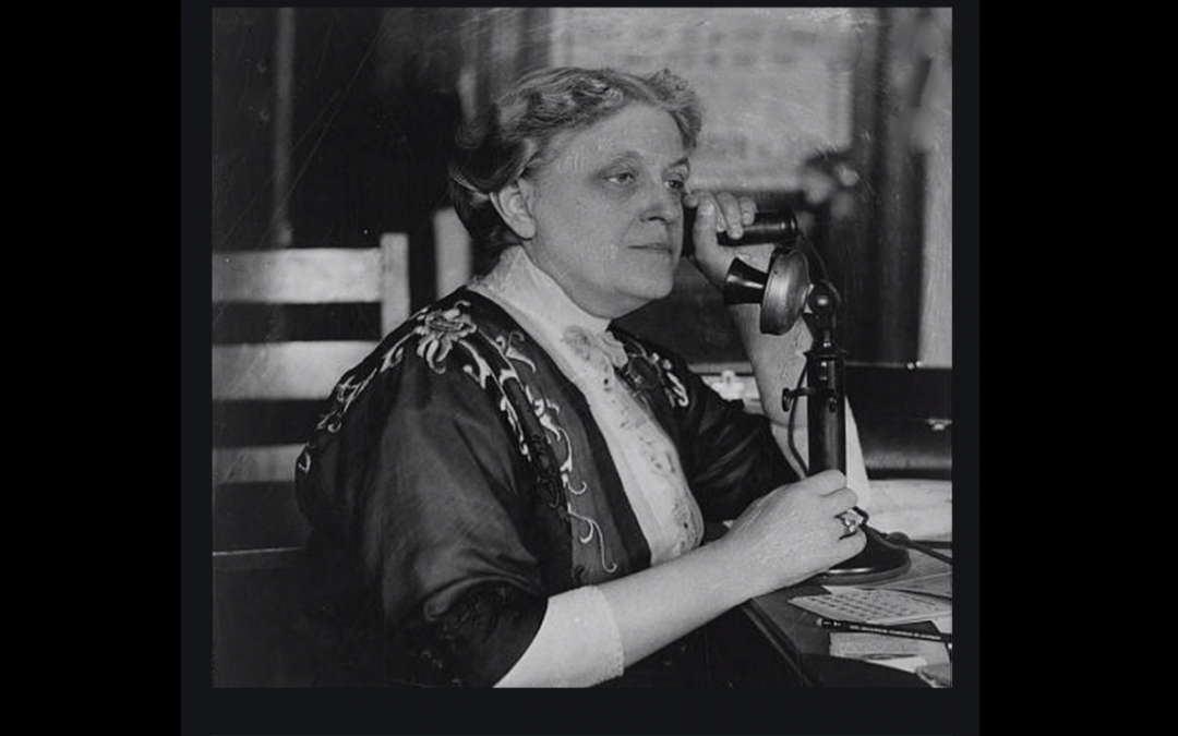 Carrie Chapman Catt cries out the warning